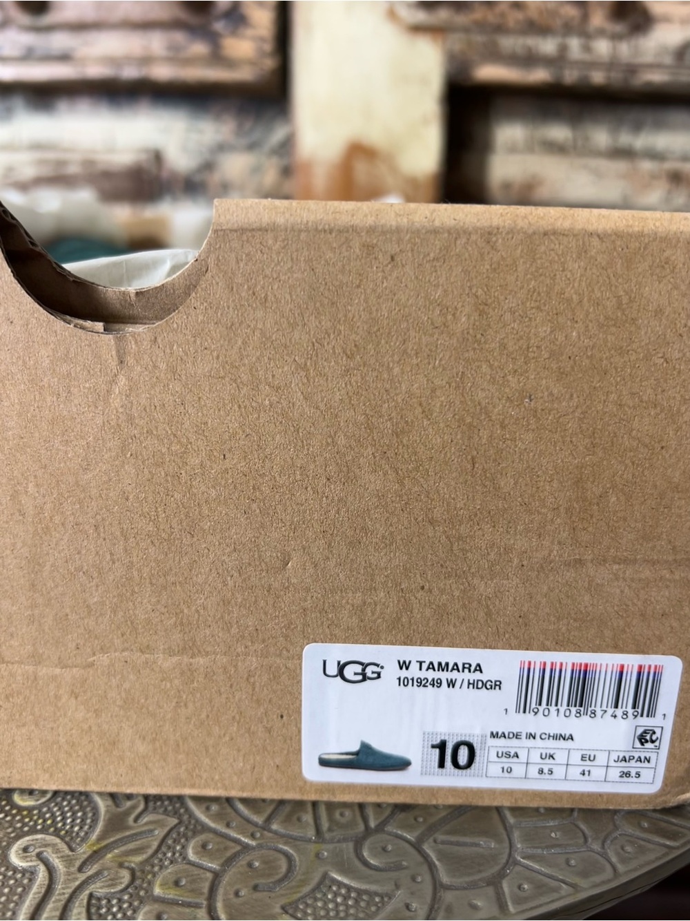 UGG • NEW Women's Tamara suede slippers in a teal green color - Picture 8 of 10